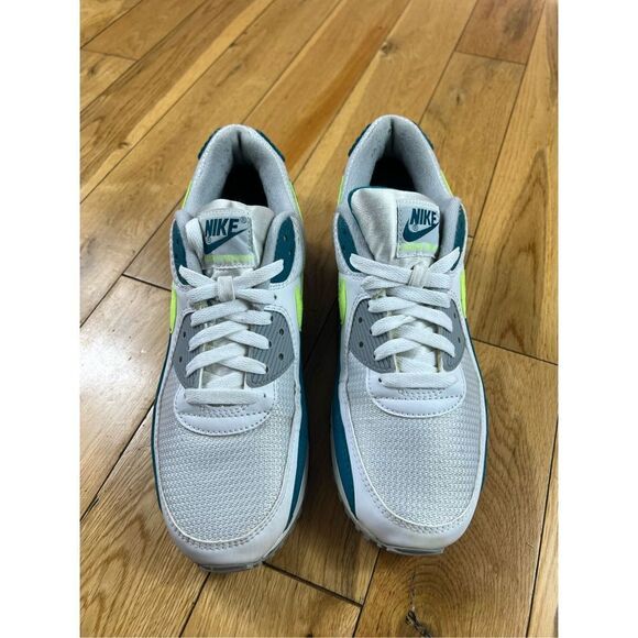 Nike Air Max III 90 Spruce Lime White Grey Fog Size 9 CZ2908-100 - Picture 2 of 6